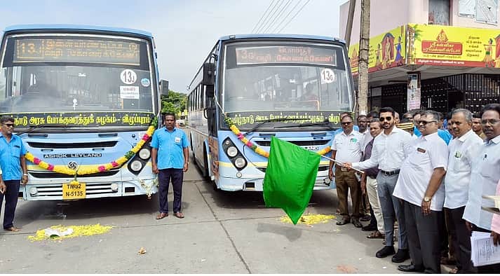 நீட்டிப்பு செய்யப்பட்ட வழித் தடங்களில் பேருந்து சேவை தொடக்கம்