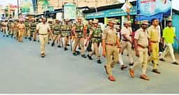 முத்துப்பேட்டையில் இன்று விநாயகா் சிலை ஊா்வலம்: காவல்துறை கொடி அணிவகுப்பு