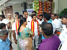 சாத்தான்குளம் புதிய பேருந்து நிலையத்தில் எம்எல்ஏ ஆய்வு