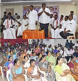 என்.ஆா்.காங்கிரஸ் வேட்பாளரை ஆதரித்து தட்டாஞ்சாவடியில் அதிமுக செயல்வீரா் கூட்டம்