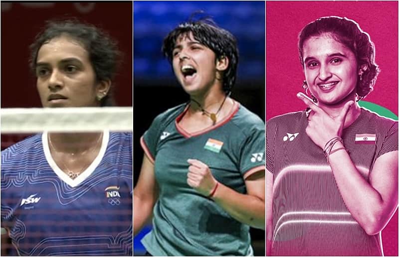 PV Sindhu, Unnati Hooda, Tanvi Sharma