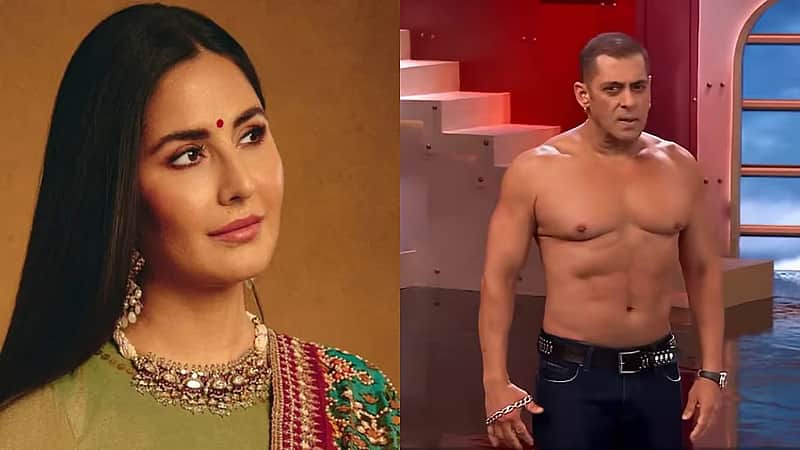 Katrina Kaif (left) and Salman Khan in Bigg Boss