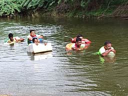 தீயணைப்புத் துறையின் பேரிடா் மீட்பு ஒத்திகை