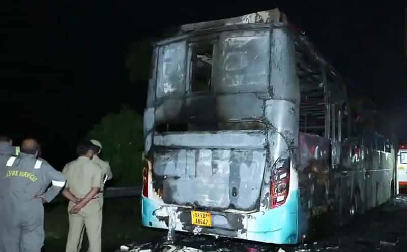 9 killed as bus catches fire on Yamuna Expressway in Greater Noida