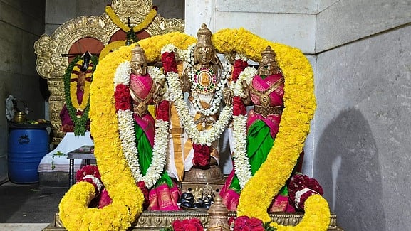 சிறப்பு அலங்காரத்தில் அருள்பாலித்த ஆதிநாராயண பெருமாள்.