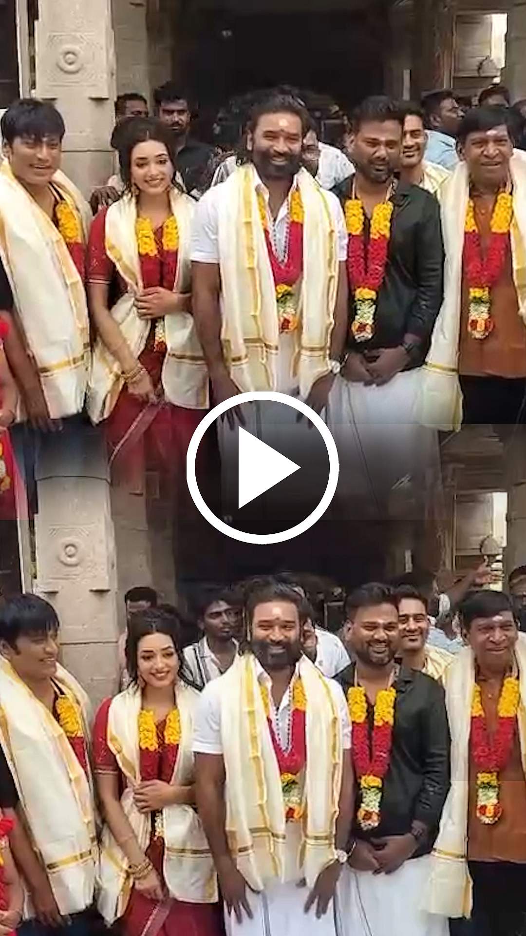 மாரநாடு கருப்பணசாமி கோயிலில் நடிகர் தனுஷ், சாய் அப்யங்கர்! | Sivagangai