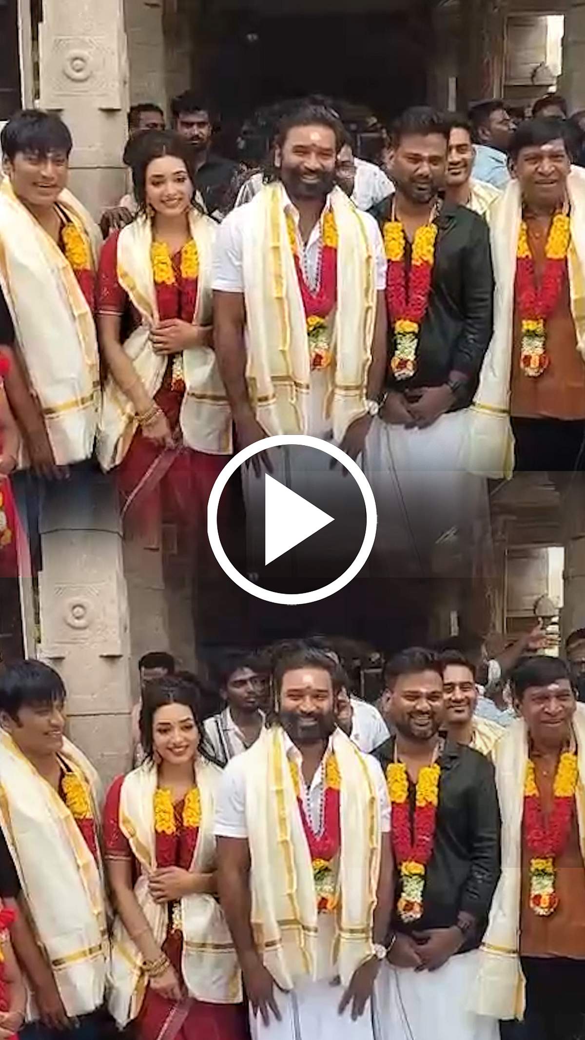 மாரநாடு கருப்பணசாமி கோயிலில் நடிகர் தனுஷ், சாய் அப்யங்கர்! | Sivagangai