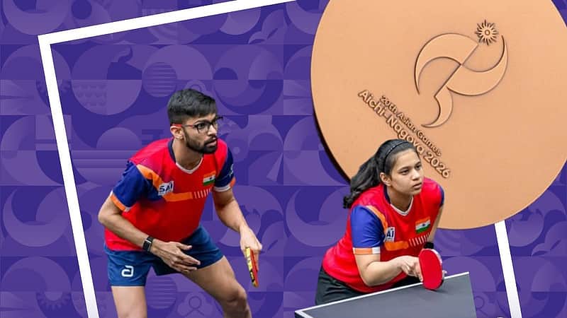 Table tennis mixed doubles pair wins bronze