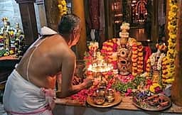 தூத்துக்குடி வைகுண்டபதி கோயிலில் குருவாயூரப்பன் அலங்காரத்தில் பெருமாள்!