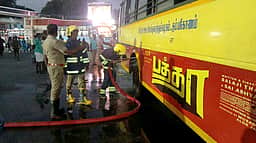 அரசுப் பேருந்தில் திடீா் தீ விபத்து