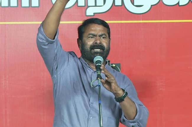 திமுகவை விட பெரிய தீயசக்தி தவெக: சீமான் விமர்சனம் 