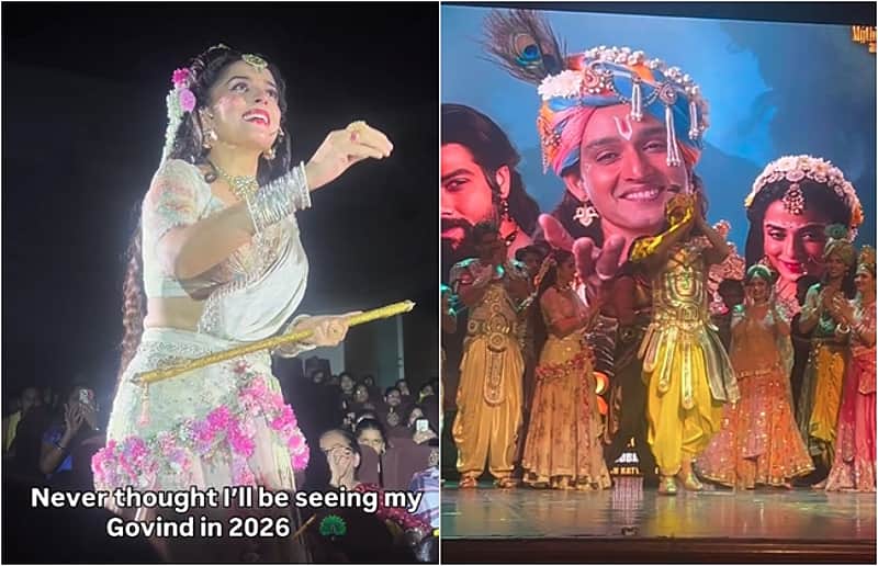 Stage performance by the cast of the Mahabharata serial