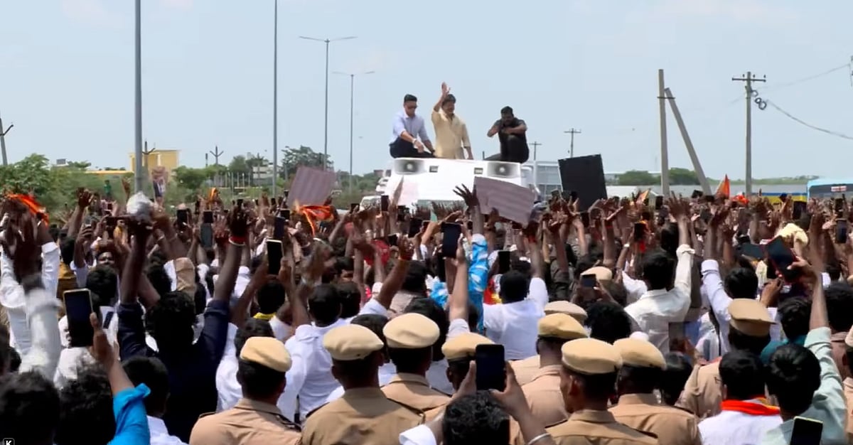 மதுரையில் முதல்வர் விஜய் சாலைவலம்!