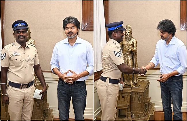 உயிரைப் பணயம் வைத்து குட்கா கடத்தலைத் தடுத்த காவலர்! முதல்வர் விஜய் பாராட்டு!