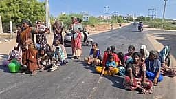 குடிநீா் சீராக வழங்கக் கோரி
சுனாமி காலனி மக்கள் மறியல்