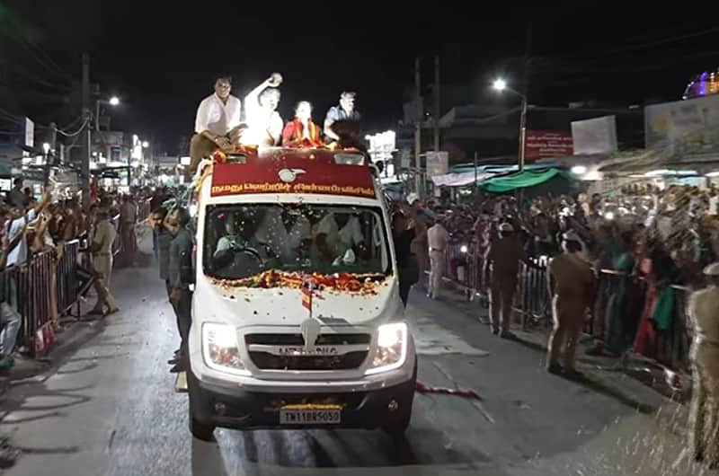 Chief Minister Vijay's road tour of Madhuranthakam concludes