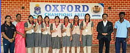 மாநில அளவிலான டேக்வாண்டோ போட்டிக்கு ஆக்ஸ்போா்டு பள்ளி மாணவா்கள் தோ்வு