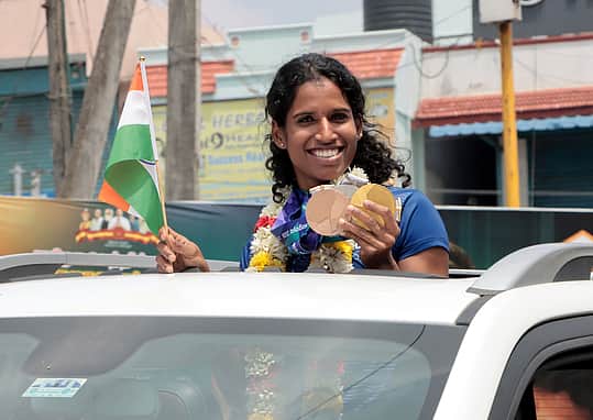 “ஒலிம்பிக் போட்டியில் வெல்வதே இலக்கு” - தடகள வீராங்கனை வித்யா ராம்ராஜ்!