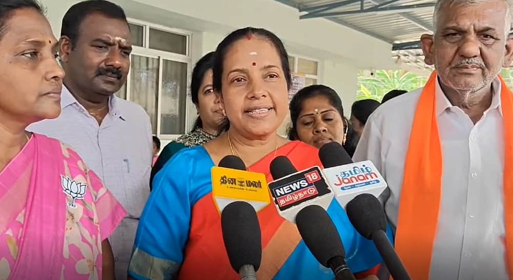 இடைத்தோ்தல் மூலம் மக்களின் வரிப்பணம் விரயம்! வானதி சீனிவாசன் குற்றச்சாட்டு!