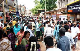 மதுரை மீனாட்சி சுந்தரேசுவரா் கோயிலில் பல்லாயிரக்கணக்கானோா் சுவாமி தரிசனம்