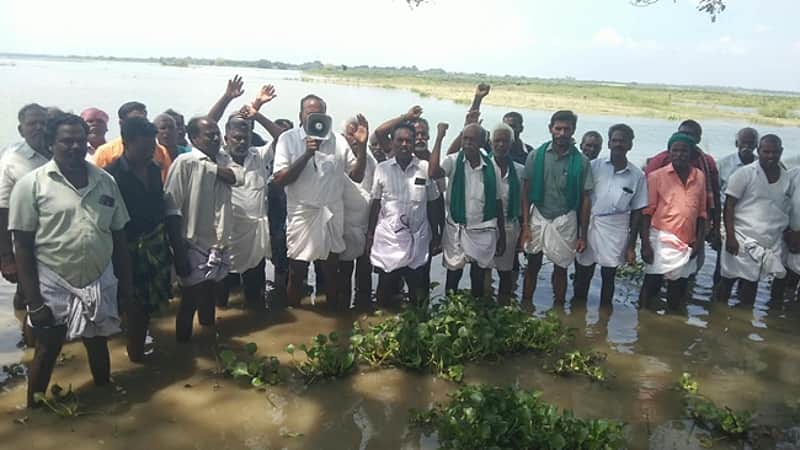 demanding the release of water for irrigation