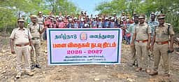 வனஉயிரின வார விழா: அம்மூரில் பனை விதை நடவு விழிப்புணா்வு பேரணி