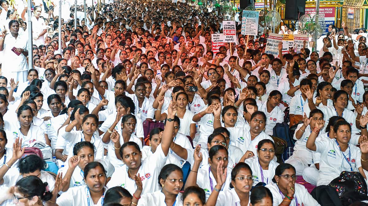 சென்னை எழும்பூரில் செவிலியர்களின் போராட்டம் தற்காலிகமாக வாபஸ்!