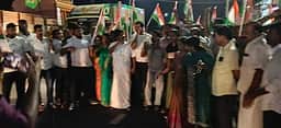 களியக்காவிளையில் காங்கிரஸாா் ஆா்ப்பாட்டம்
