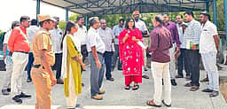 அம்மூா் பேரூராட்சியில் வளா்ச்சி திட்டப் பணிகள்: ராணிப்பேட்டை மாவட்ட ஆட்சியா் ஆய்வு