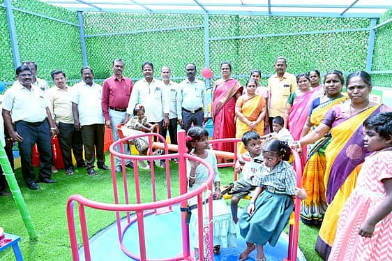 மாற்றுத்திறனாளி குழந்தைகளுக்கான
விளையாட்டரங்கப் பூங்கா திறப்பு