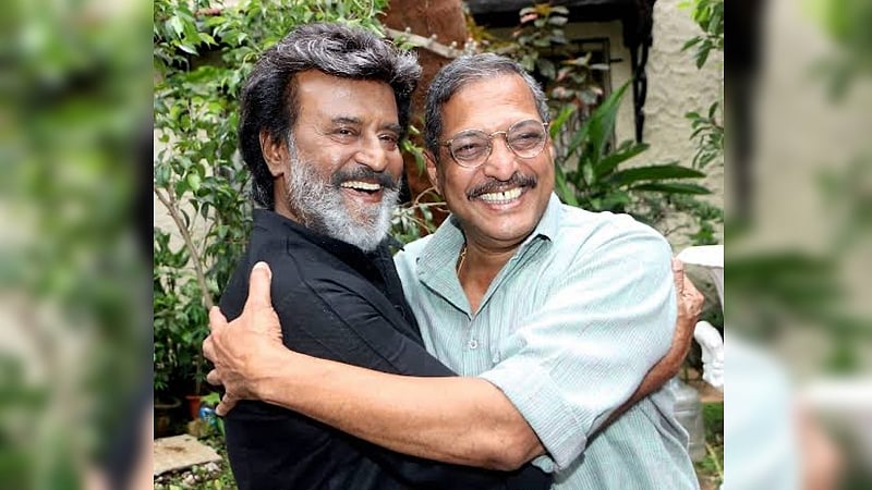 Rajinikanth with Nana Patekar.