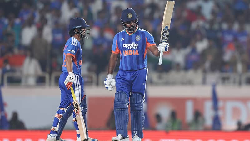 Sanju Samson elated after smashing a half-century.