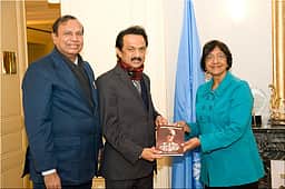 அமைதிக்கான நோபல் பரிசு! நவநீதம் பிள்ளைக்கு மு.க. ஸ்டாலின் வாழ்த்து!