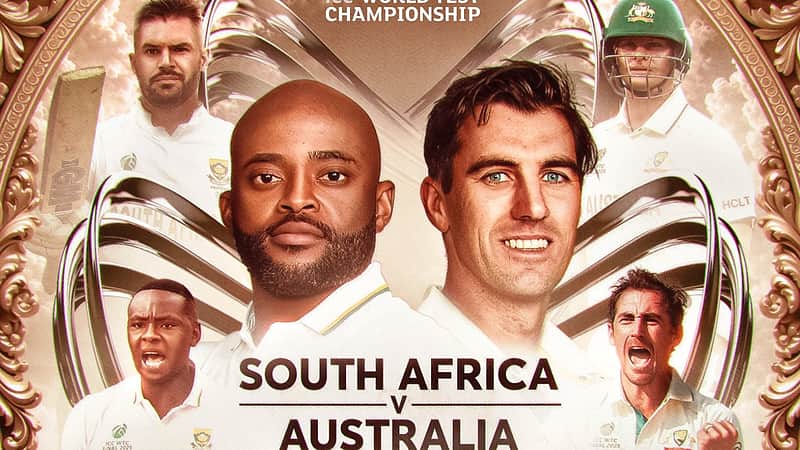 Poster released by the ICC for the South Africa vs. Australia match.