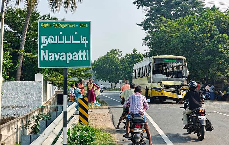 Accident: Government bus rams into stationary private bus near Mettur