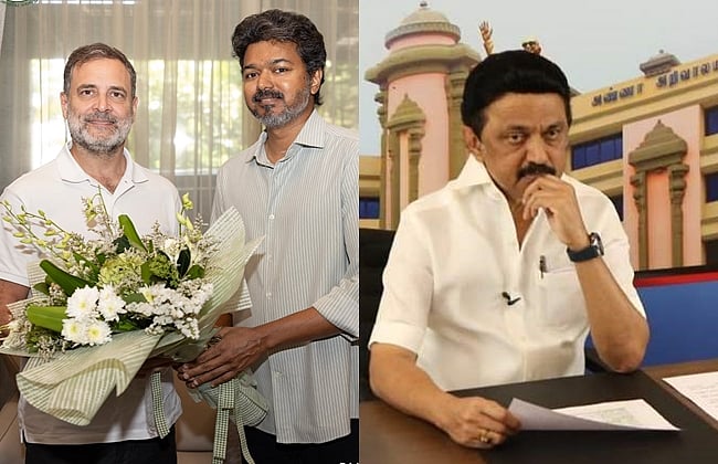 காங்., கூட்டணியில் இருக்கும் தவெக ஏன் போராடவில்லை? மாணிக்கம் தாகூருக்கு திமுக கேள்வி