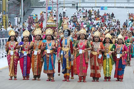 பிரம்மோற்சவத்தையொட்டி நடைபெற்ற கலைநிகழ்ச்சிகள்