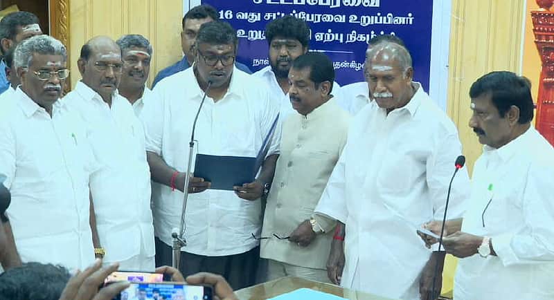 Ashok Anand sworn in as Puducherry Thattanchavady MLA