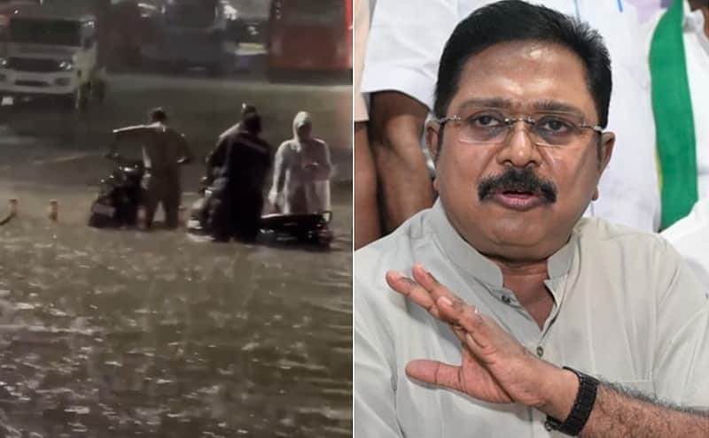 Chennai city struggles even with a single day of rain: TTV Dhinakaran criticizes the TVK government