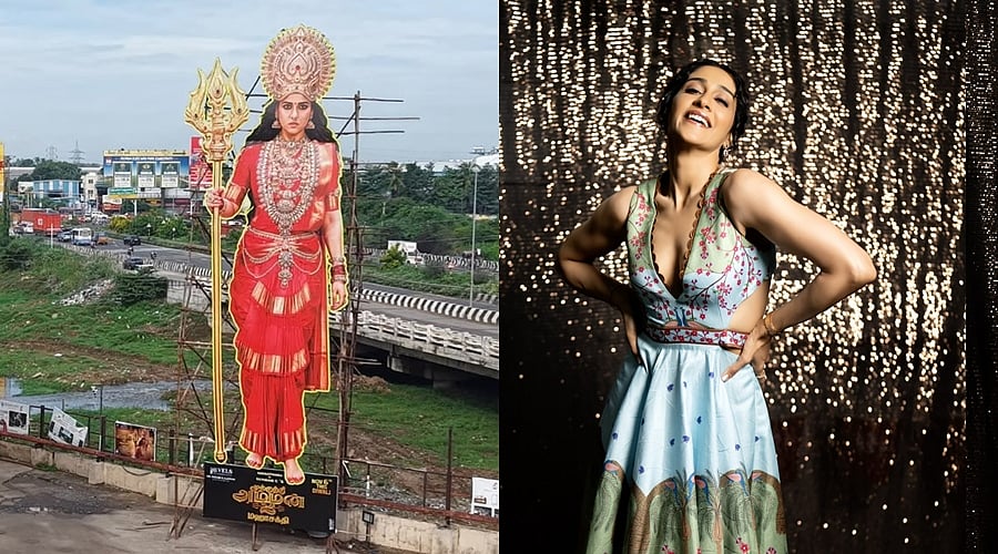 நயன்தாராவின் 60 அடி உயர கட்-அவுட்..! வியந்து பதிவிட்ட ரெஜினா!