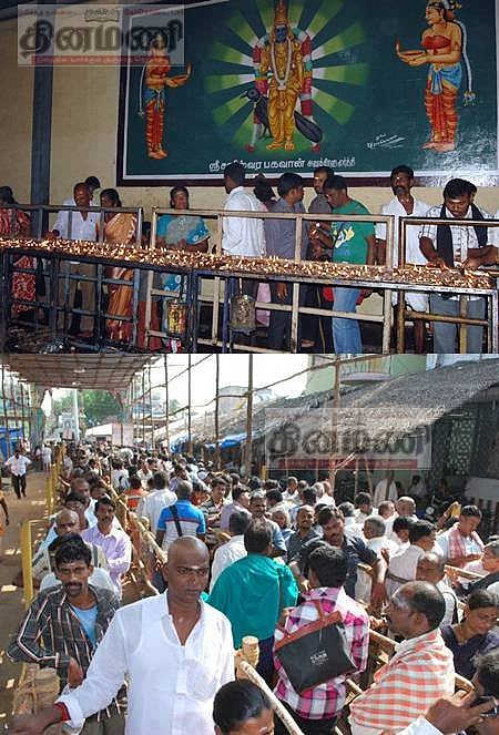 திருநள்ளாறு கோயிலில் ஒரே நாளில் ஒரு லட்சம் பக்தர்கள் தரிசனம்
