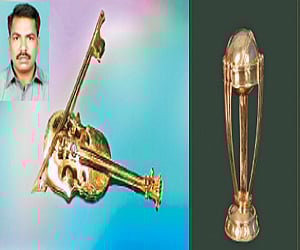 கலை: ராஜாவுக்கு வயலின்... தோனிக்குக் கோப்பை!