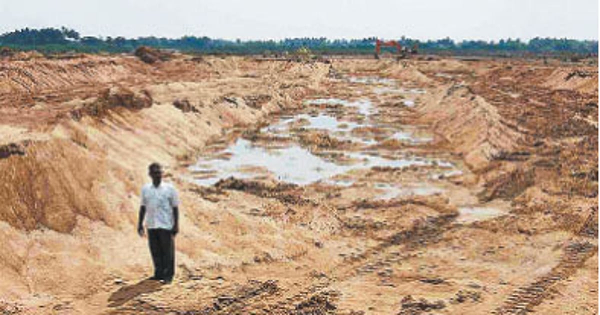 அரக்கோணம் அருகே தனியார் மணல் கிடங்குகள்!
