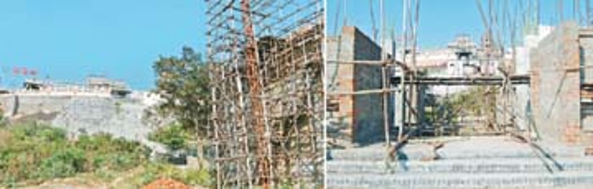 கிடப்பில் போடப்பட்ட முருகன் கோயில் ராஜகோபுரப் பணிகள்