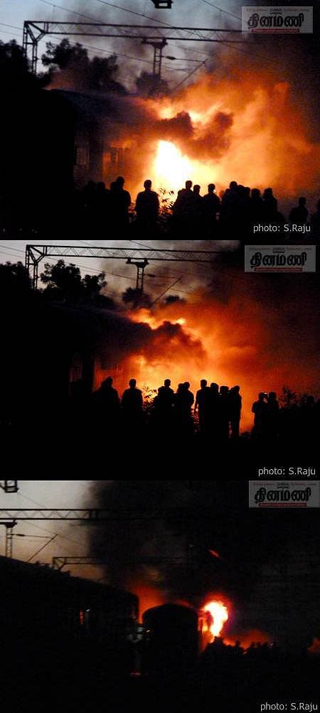 பெருந்துறை அருகே ஆலப்புழை ரயிலில் தீவிபத்து; 5 மணி நேரம் தாமதம்