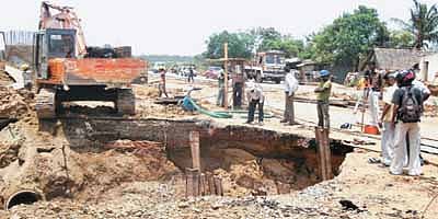 ஆமை வேகத்தில் ஒரகடம் மேம்பால கட்டுமானப் பணி