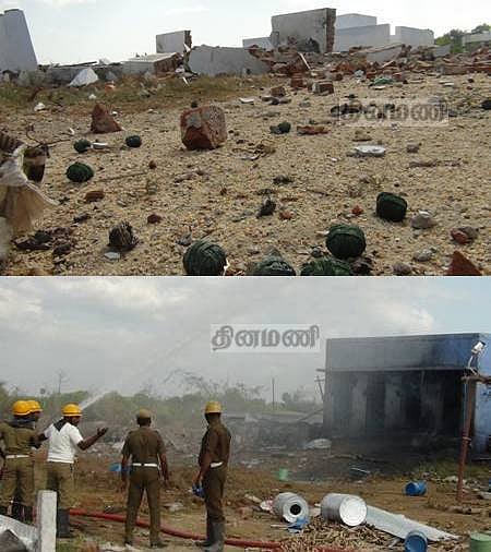 சிவகாசி அருகே பட்டாசு ஆலையில் தீ விபத்து : 36 பேர் பலி