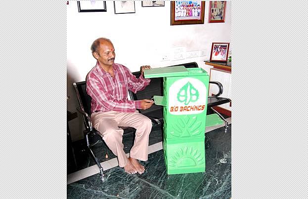 காய்கறிக் கழிவுகளை இயற்கை உரமாக்கும் ஃபைபர் கிளாஸ் தொட்டி