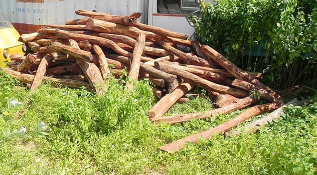 சோழவரம் அருகே பதுக்கி வைக்கப்பட்டிருந்த 3டன் செம்மரகட்டைகள் பறிமுதல்