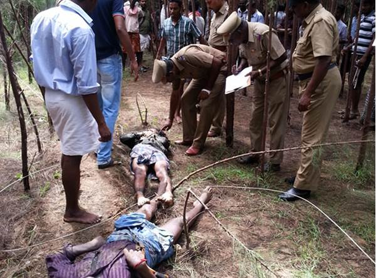 சிதம்பரம் அருகே கொக்கு பிடிக்க சென்ற இருவர் மின்சாரம் பாய்ந்து சாவு!